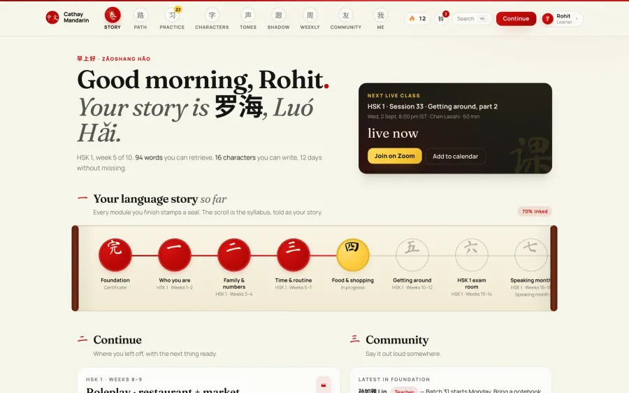 Cathay Mandarin — The story so far