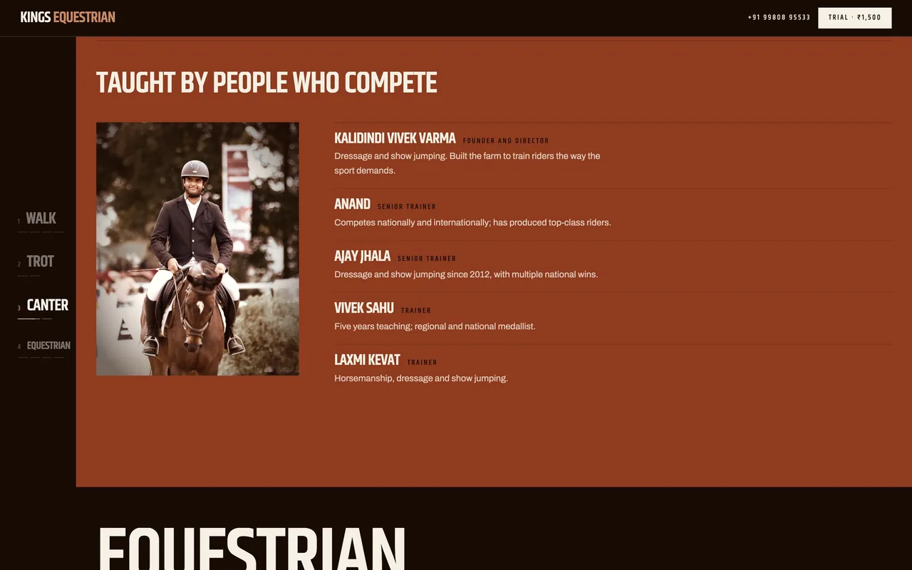 Kings Equestrian — taught by people who compete