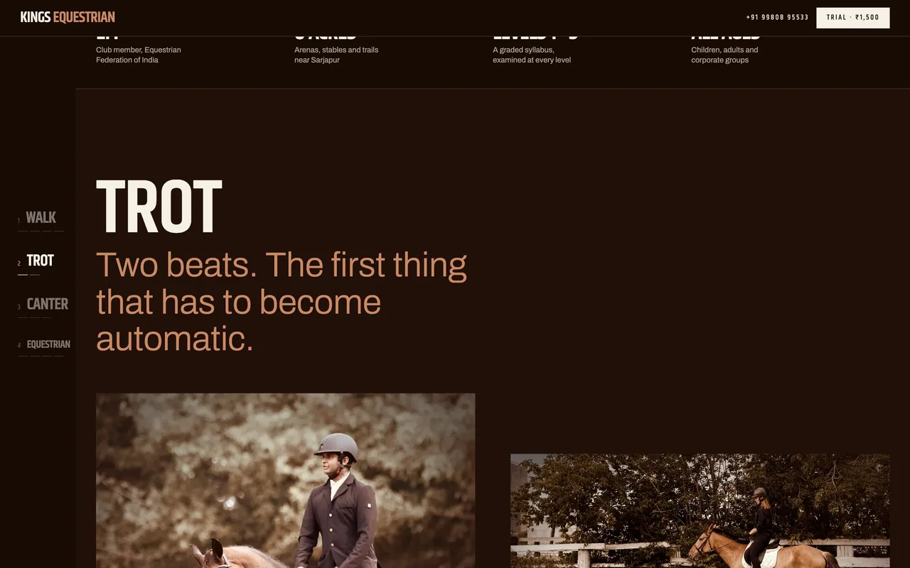 Kings Equestrian — Trot, the second chapter